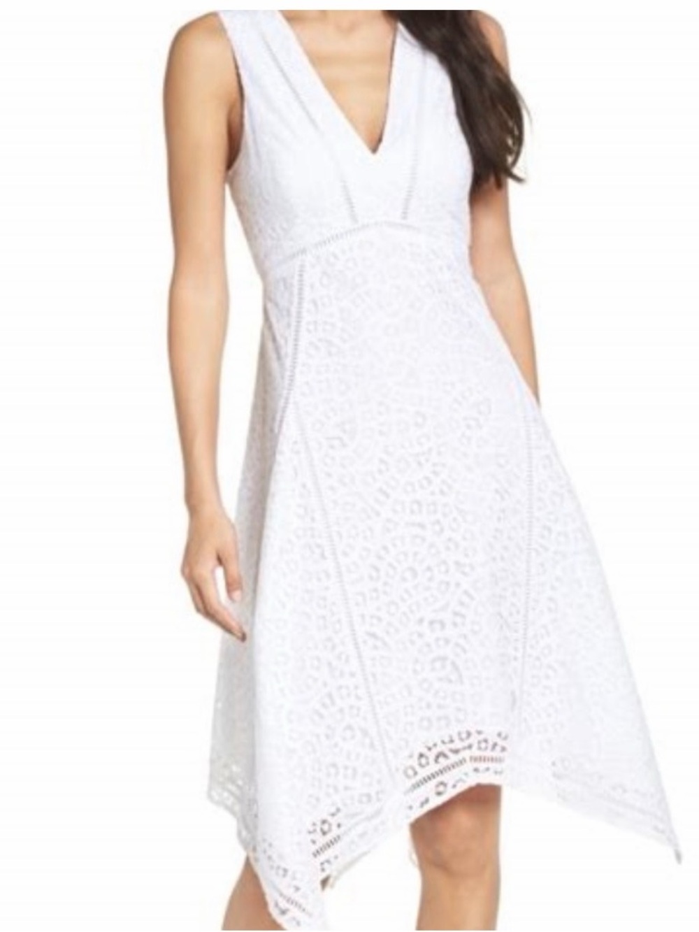 Lilly Pulitzer Elyse Handkerchief Hem Lace Dress